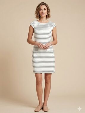 FIG STRIPPED DRESS SIZE MEDIUM